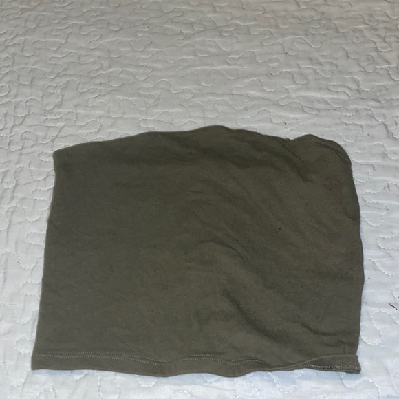 Army green tube top - Picture 1 of 1